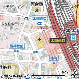 ビックカメラ名古屋駅西店周辺の地図