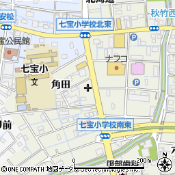 愛知県あま市七宝町桂角田25周辺の地図