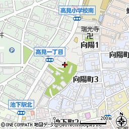 愛知県名古屋市千種区向陽周辺の地図