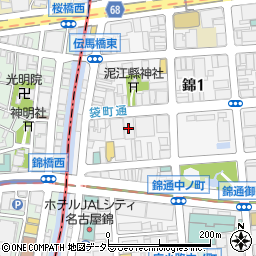 株式会社鍜治田工務店名古屋営業所周辺の地図