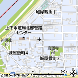 愛知県名古屋市中村区城屋敷町2丁目34周辺の地図