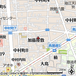 愛知県名古屋市中村区中村町加藤屋敷22周辺の地図
