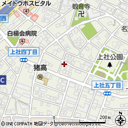 愛知県名古屋市名東区上社4丁目248周辺の地図