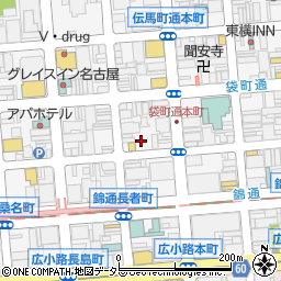 パラカ名古屋市錦第７駐車場周辺の地図