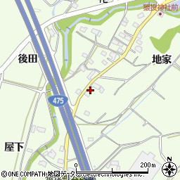 愛知県豊田市猿投町地家96周辺の地図