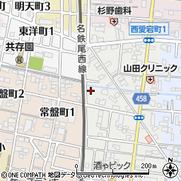愛知県津島市西愛宕町2丁目2周辺の地図