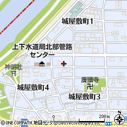 愛知県名古屋市中村区城屋敷町2丁目33周辺の地図