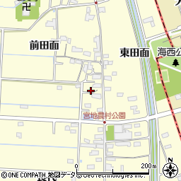 愛知県愛西市宮地町前田面20周辺の地図