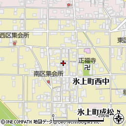 兵庫県丹波市氷上町西中268周辺の地図