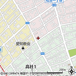 愛知県名古屋市名東区社台1丁目64-2周辺の地図