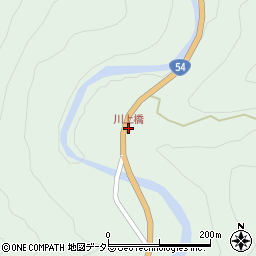 川上橋周辺の地図