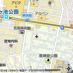 愛知県長久手市喜婦嶽1917周辺の地図