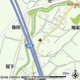 愛知県豊田市猿投町地家91周辺の地図