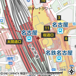 赤福茶屋　ジェイアール名古屋タカシマヤ店周辺の地図