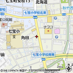 愛知県あま市七宝町桂角田24周辺の地図