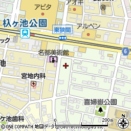 愛知県長久手市喜婦嶽2023周辺の地図