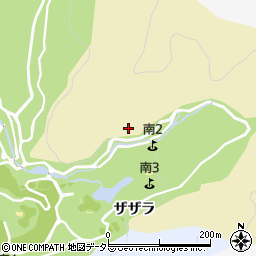 愛知県豊田市月原町（ザザラ）周辺の地図