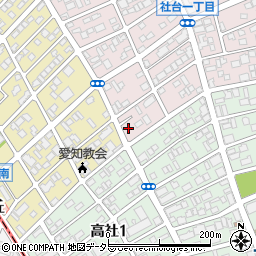 愛知県名古屋市名東区社台1丁目64-4周辺の地図