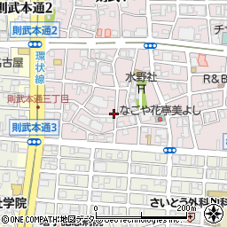 愛知県名古屋市中村区則武2丁目周辺の地図