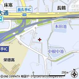 愛知県長久手市岩作三ケ峯1-150周辺の地図