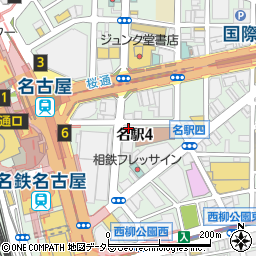 ミライザカ 名駅4丁目店周辺の地図
