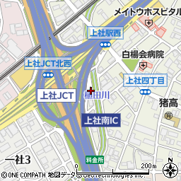愛知県名古屋市名東区上社4丁目15周辺の地図