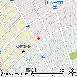 愛知県名古屋市名東区社台1丁目64-5周辺の地図