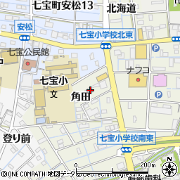 愛知県あま市七宝町桂角田14周辺の地図