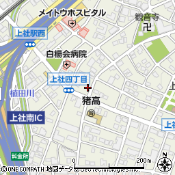 愛知県名古屋市名東区上社4丁目188周辺の地図