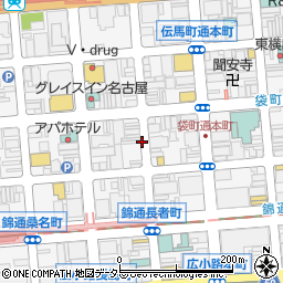 愛知県名古屋市中区錦周辺の地図