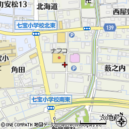 愛知県あま市七宝町桂（親田）周辺の地図