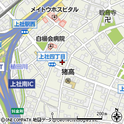 愛知県名古屋市名東区上社4丁目185周辺の地図