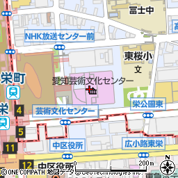 財団法人愛知県文化振興事業団　事業課周辺の地図