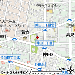 名鉄協商仲田２丁目第５駐車場周辺の地図