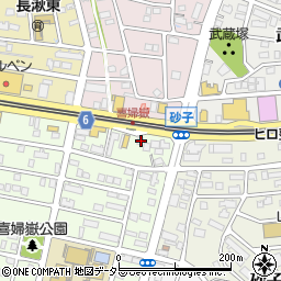 愛知県長久手市喜婦嶽208周辺の地図
