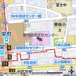 愛知県美術館周辺の地図