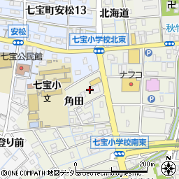 愛知県あま市七宝町桂角田12周辺の地図