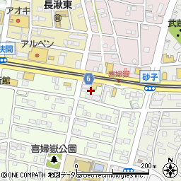 愛知県長久手市喜婦嶽220周辺の地図