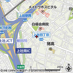 愛知県名古屋市名東区上社4丁目95周辺の地図