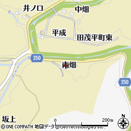 愛知県豊田市田茂平町南畑周辺の地図