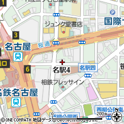 和牛焼肉 じろうや 介 名古屋駅前店周辺の地図