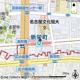 やきとりおでん 大賛成 新栄周辺の地図