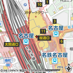 鉄板 お好み焼き 電光石火 名古屋駅店周辺の地図