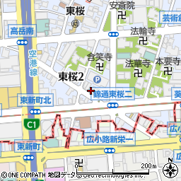 和ばる 楽楽楽 さんらく 新栄店周辺の地図