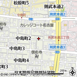 愛知県名古屋市中村区中島町2丁目3周辺の地図
