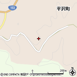 愛知県豊田市平沢町上ノ木周辺の地図