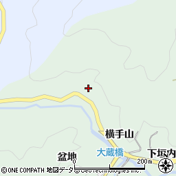 愛知県豊田市大蔵町横手山周辺の地図