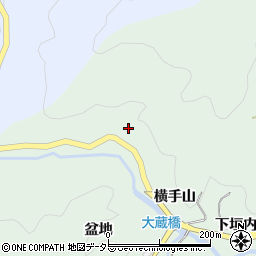 愛知県豊田市大蔵町（横手山）周辺の地図