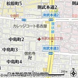 愛知県名古屋市中村区中島町2丁目1周辺の地図