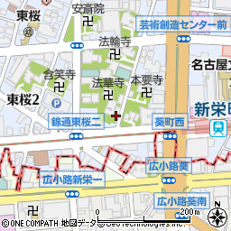 リパーク東桜第１２駐車場周辺の地図